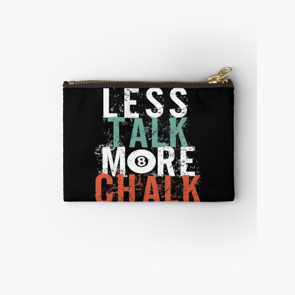 Item preview, Less Talk More Chalk Cue Cue Billiard Ball designed and sold by MooonTees.