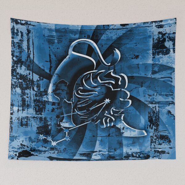 Item preview, Zodiac sign Leo in blue designed and sold by harietteh.