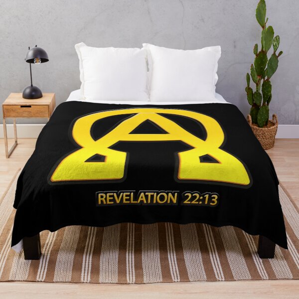 Item preview, Alpha and omega, Christian, Jesus, Bible Verse, Religious Symbol, Yellow Hero designed and sold by ChristianLife.