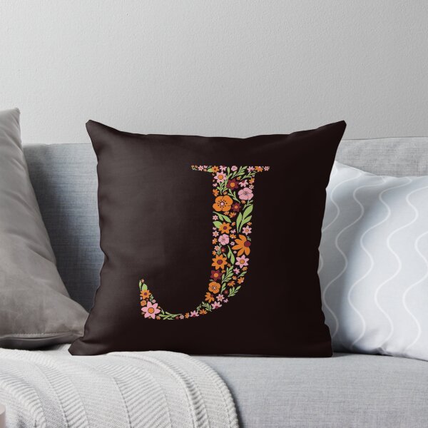 Item preview, Retro Floral Letter J designed and sold by zeljkica.