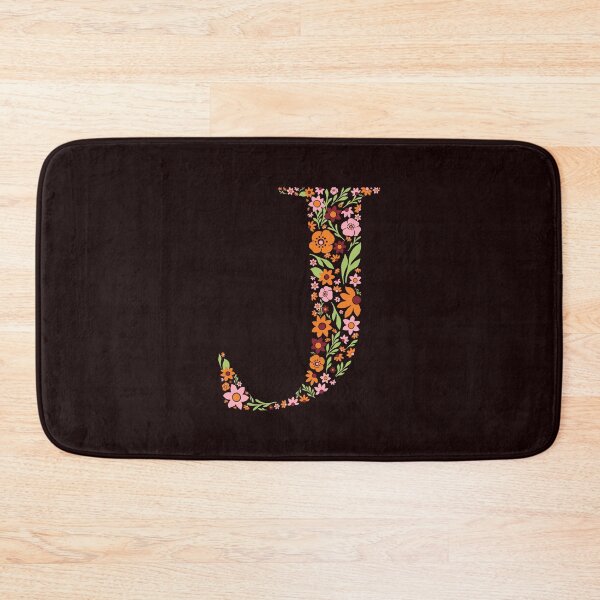 Item preview, Retro Floral Letter J designed and sold by zeljkica.
