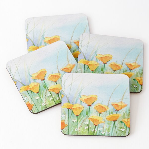 Item preview, Golden Poppies Landscape designed and sold by Cathi Freund.
