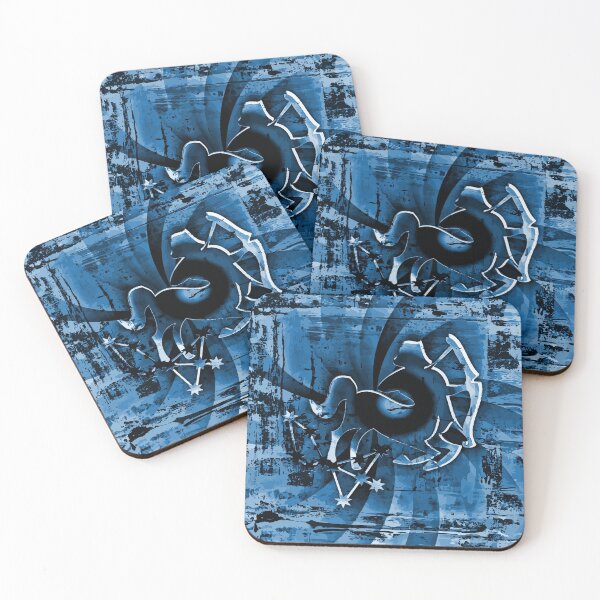 Item preview, Sagittarius zodiac sign in blue designed and sold by harietteh.