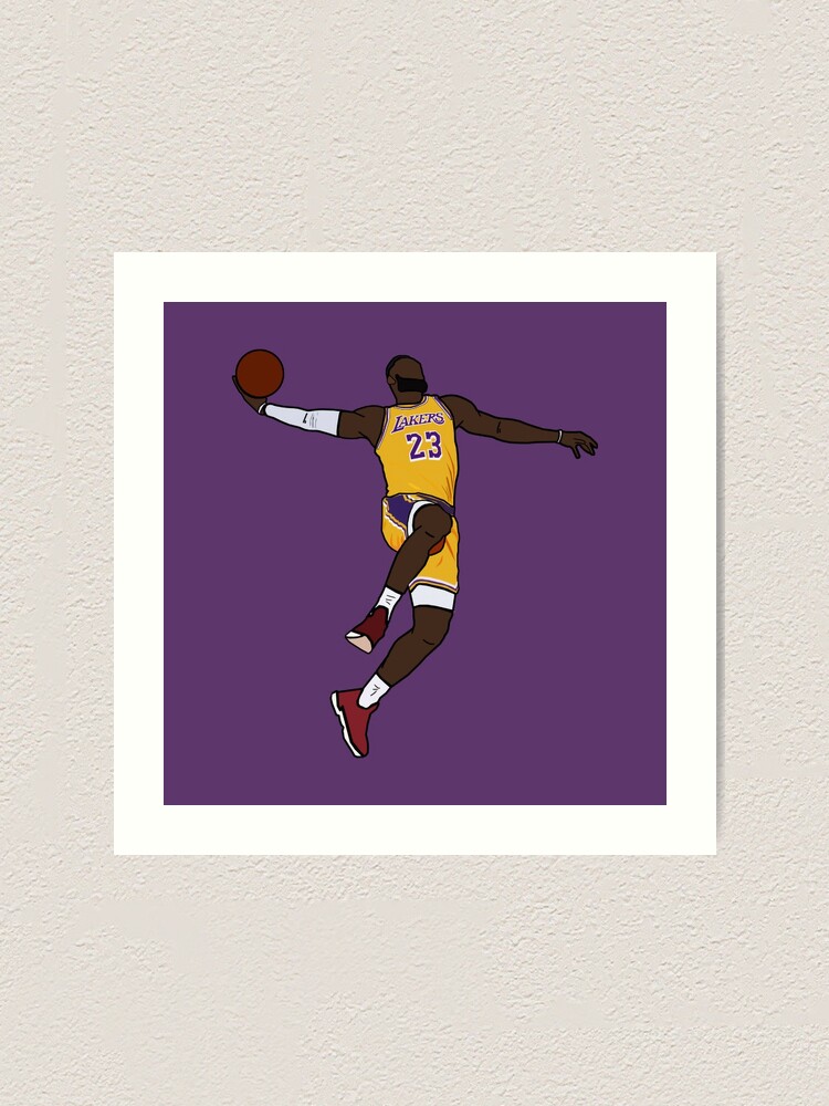 LA LeBron James Canvas Print for Sale by JJMoe7