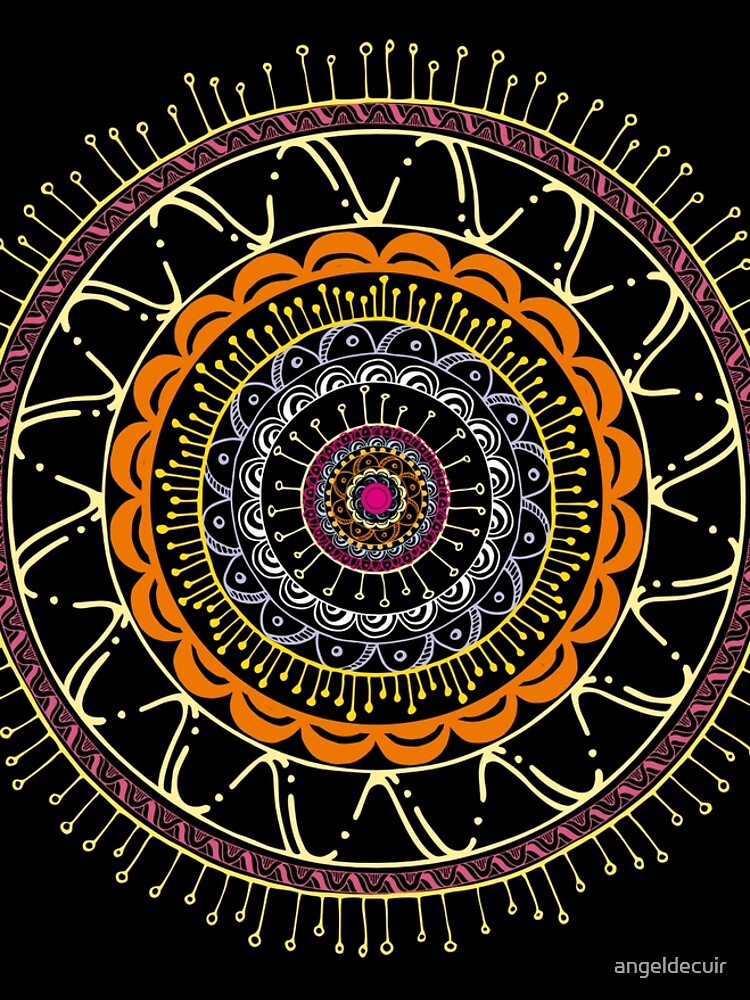 Mandala dark and colors de angeldecuir
