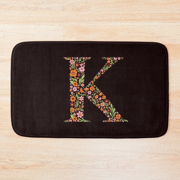 Item preview, Retro Floral Letter K designed and sold by zeljkica.