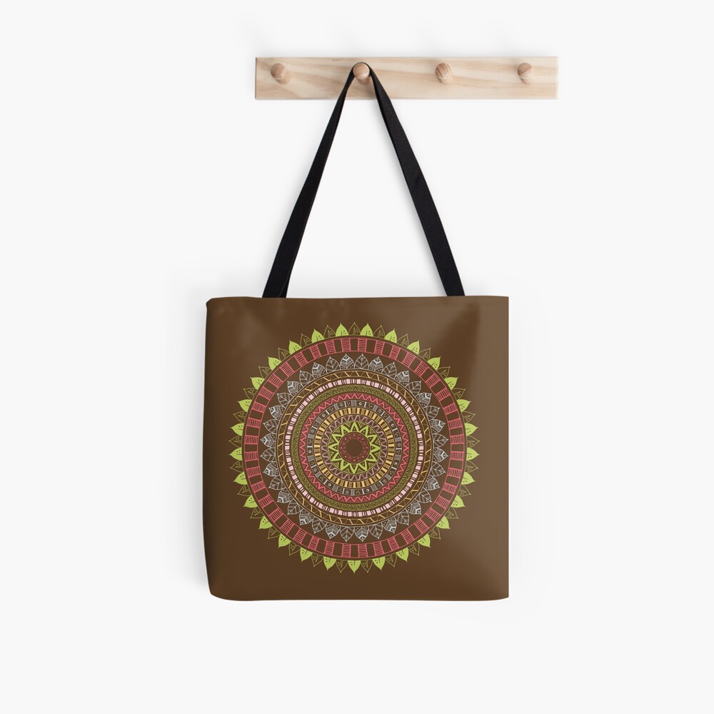Boho mandala Bolsa de tela