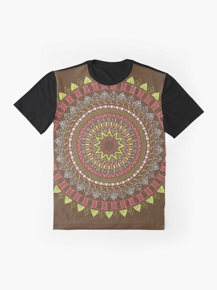 Vista alternativa de Camiseta gráfica Boho mandala