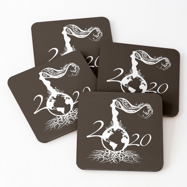 Item preview, Mother Earth 2020 - White Outline On Brown designed and sold by serenaking.
