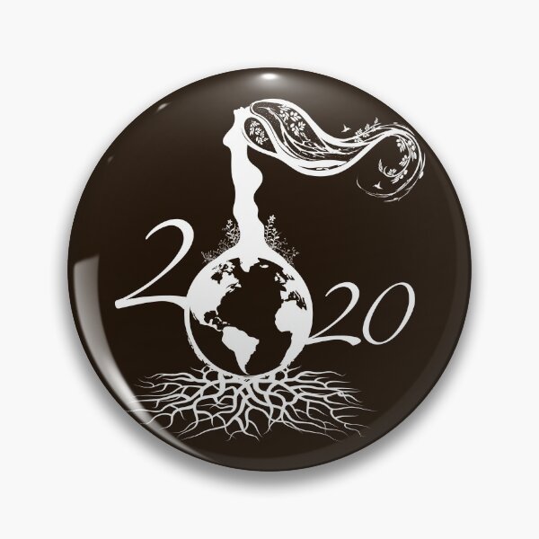 Item preview, Mother Earth 2020 - White Outline On Brown designed and sold by serenaking.