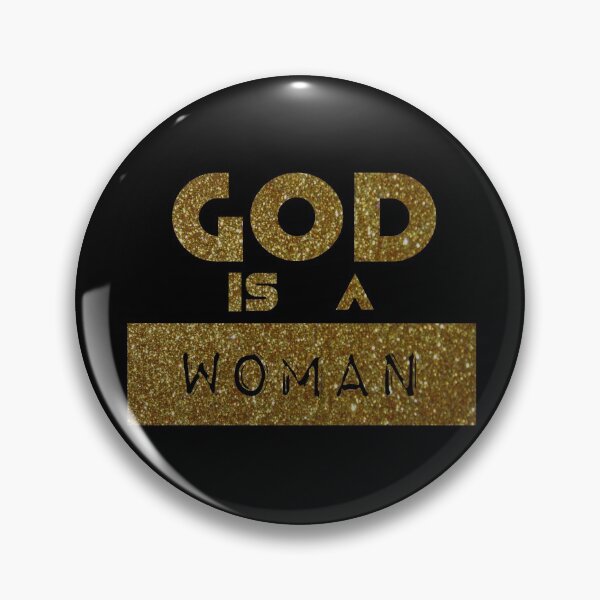 Item preview, God is a woman - gold glitter designed and sold by IschemicNeuron.