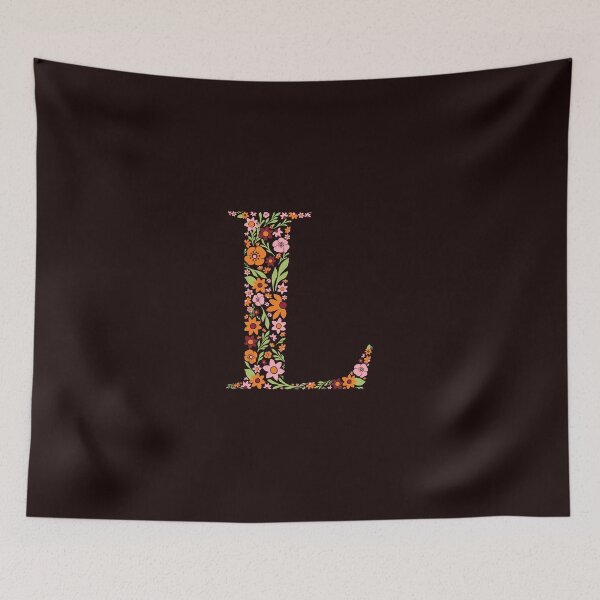 Item preview, Retro Floral Letter L designed and sold by zeljkica.