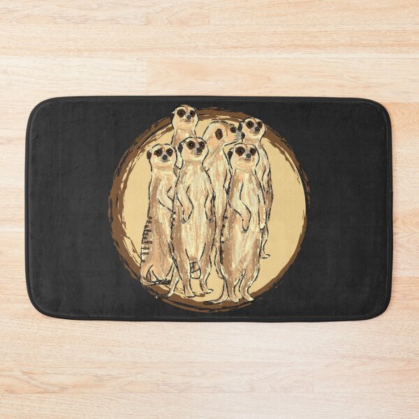 Item preview, Cute Artwork of a Mob of Alert Meerkats II designed and sold by JD's Shop.