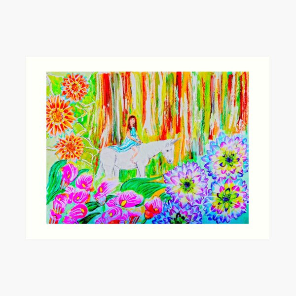 Unicorn Magical Forest Art Print