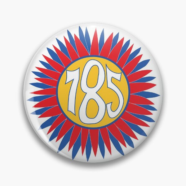 Item preview, Hand Drawn Kansas Sunflower 785 Area Code Crimson Blue designed and sold by itsrturn.