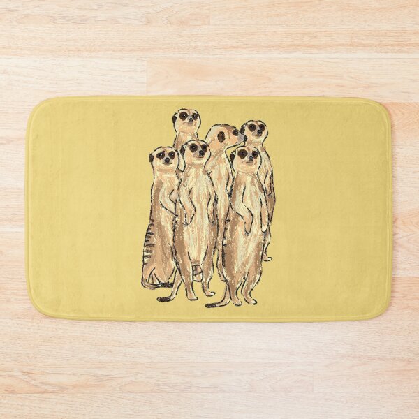Item preview, Cute Artwork of a Mob of Alert Meerkats I designed and sold by JD's Shop.