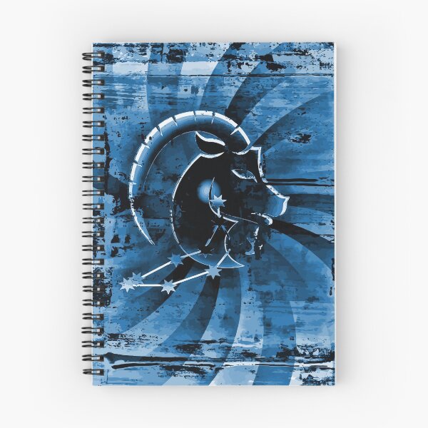 Artikelvorschau, Sternzeichen Steinbock in blau entworfen und verkauft von harietteh.