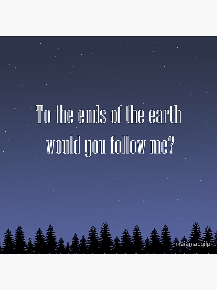 "Lord Huron Ends of The Earth Sticker" Sticker by maiamacgilp Redbubble