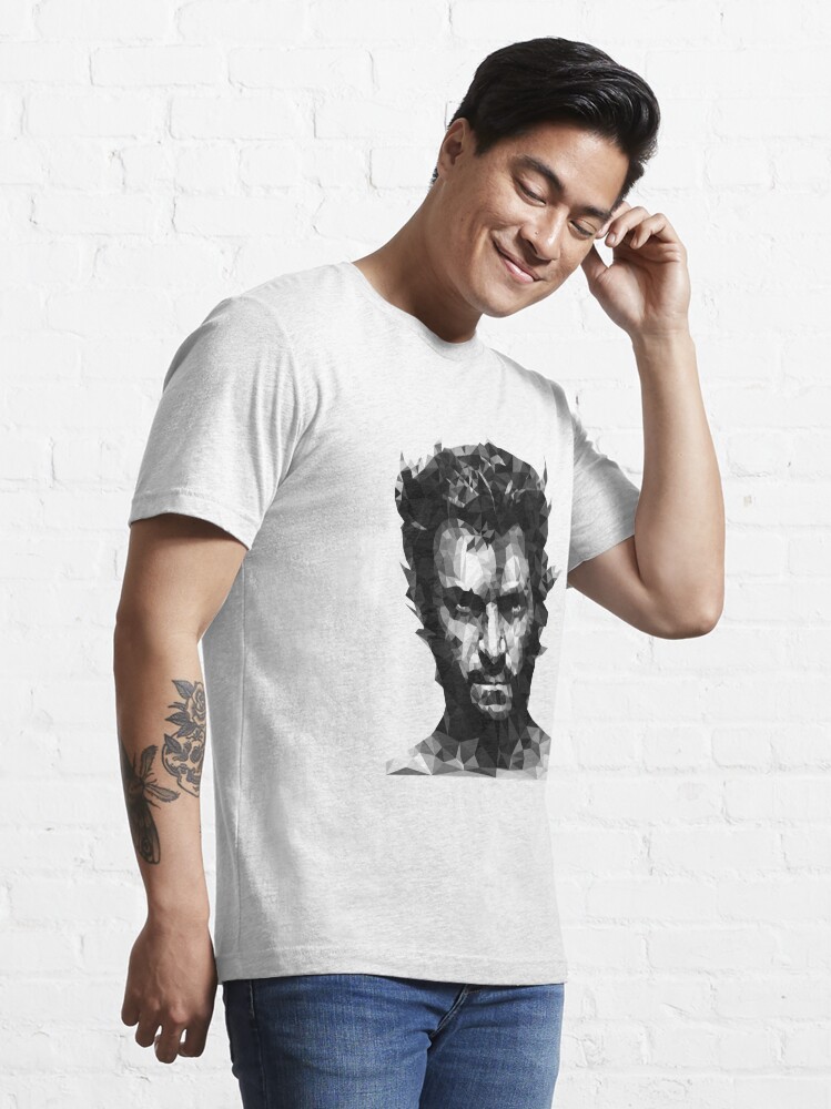 Vista alternativa de Camiseta esencial Logan Lowpoly BN