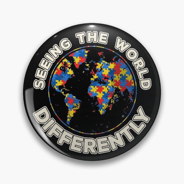 Item preview, Seeing The World Differently Autism Awareness Planet designed and sold by MerchK1ng.