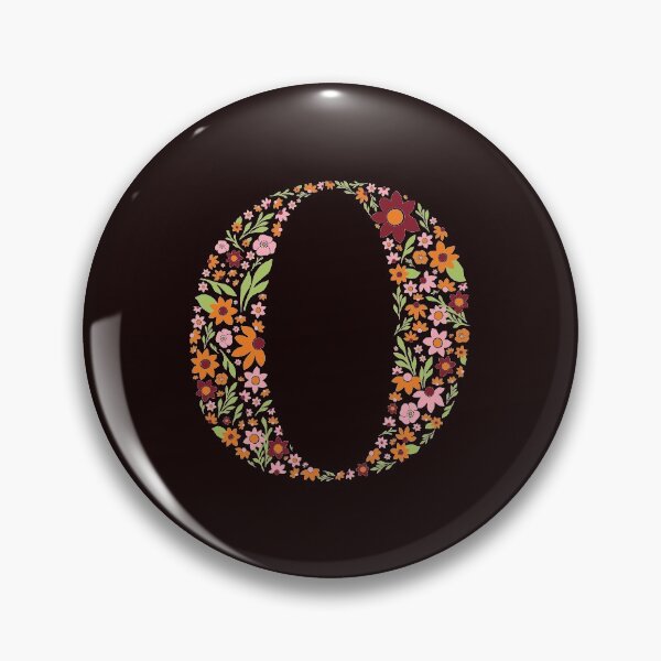 Item preview, Retro Floral Letter O designed and sold by zeljkica.