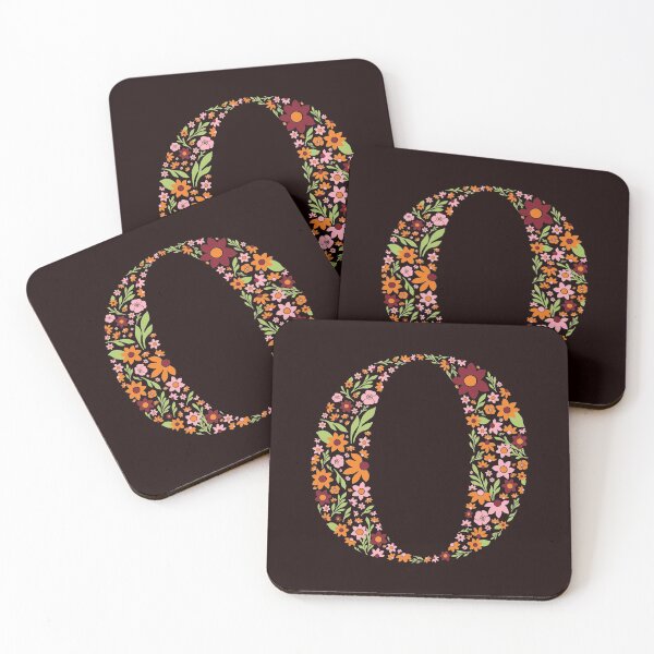Item preview, Retro Floral Letter O designed and sold by zeljkica.