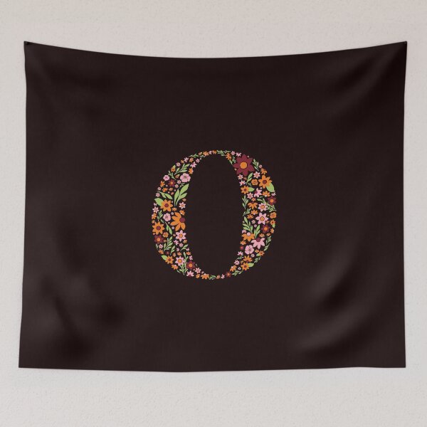 Item preview, Retro Floral Letter O designed and sold by zeljkica.