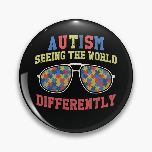 Item preview, Seeing The World Differently Autism Awareness Sunglasses designed and sold by MerchK1ng.