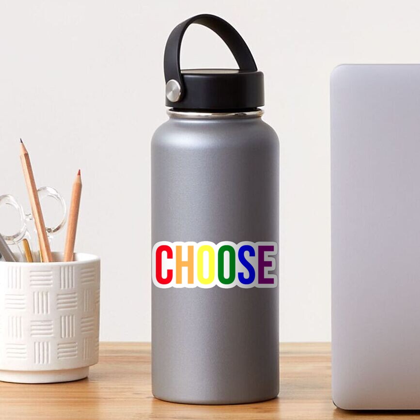 Choose Your Color (White Background) Sticker