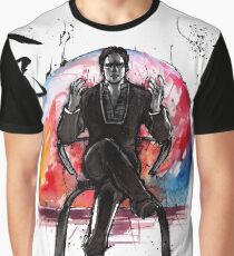 Illusive Man from Mass Effect with calligraphy Graphic T-Shirt