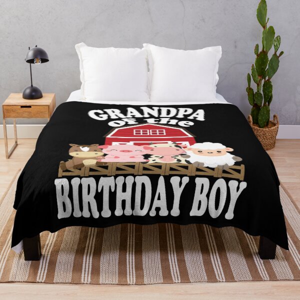 Item preview, Grandpa Of The Birthday Boy Farming Animals B-day Party design designed and sold by Grabitees.