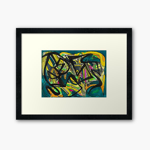 Multicoloured abstract design Framed Art Print