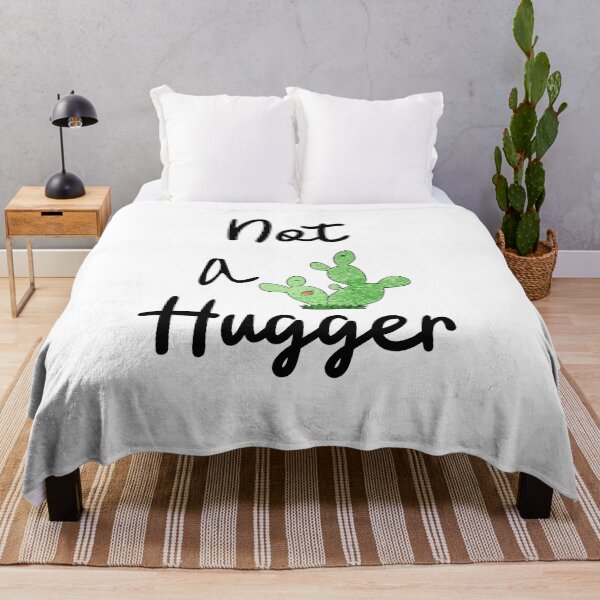 Item preview, Not A Hugger Funny Cactus designed and sold by Laurelbdesigns.