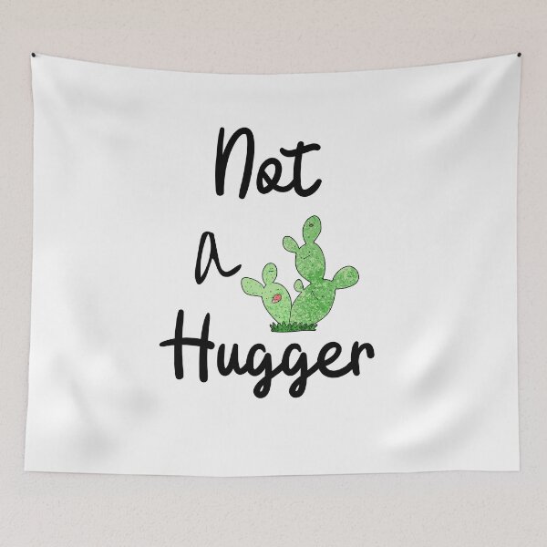 Item preview, Not A Hugger Funny Cactus designed and sold by Laurelbdesigns.