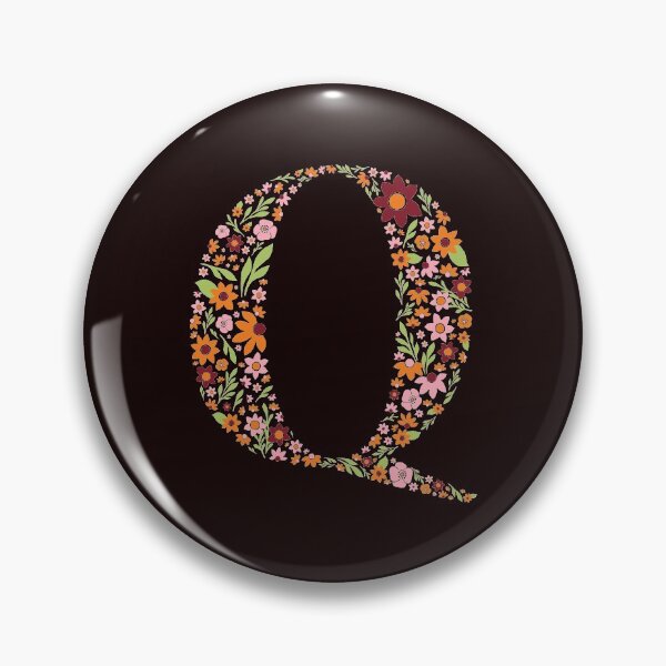 Item preview, Retro Floral Letter Q designed and sold by zeljkica.