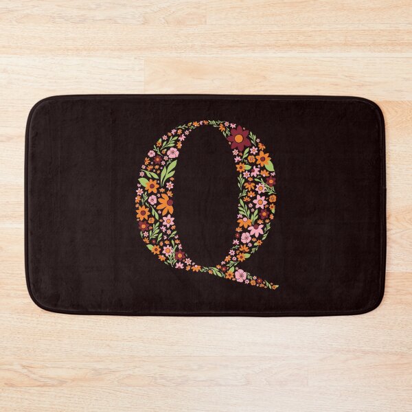 Item preview, Retro Floral Letter Q designed and sold by zeljkica.