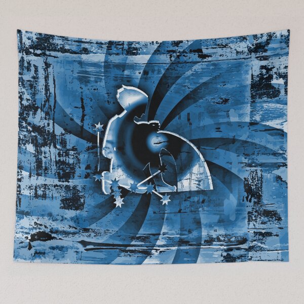 Item preview, Zodiac sign Aquarius in blue designed and sold by harietteh.