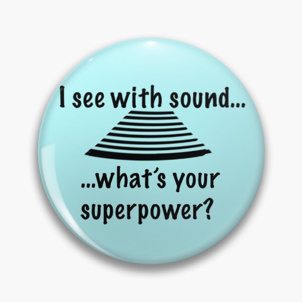 Item preview, 'I see with sound' sonographer badge designed and sold by Megan Schlanker.