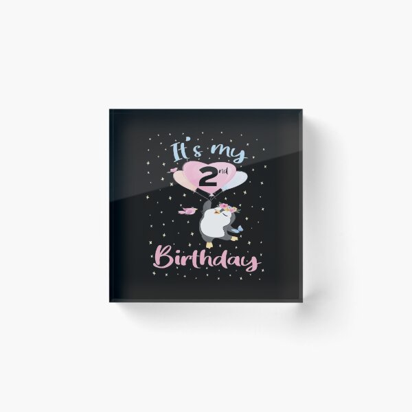 Item preview, It's My 2nd Birthday Penguin Girl 2 Years Old B-day product designed and sold by Grabitees.