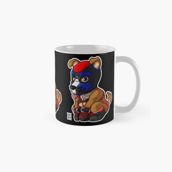 PLAYFUL PUPPY - BLUE RED MASK - BEARZOO SERIES Classic Mug