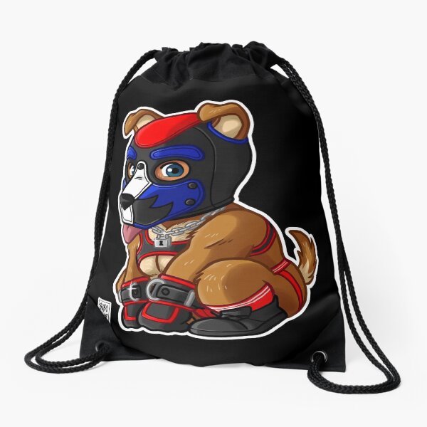 Item preview, PLAYFUL PUPPY - BLUE RED MASK - BEARZOO SERIES designed and sold by bobobear.