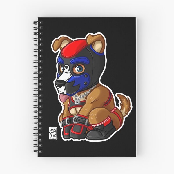 Item preview, PLAYFUL PUPPY - BLUE RED MASK - BEARZOO SERIES designed and sold by bobobear.