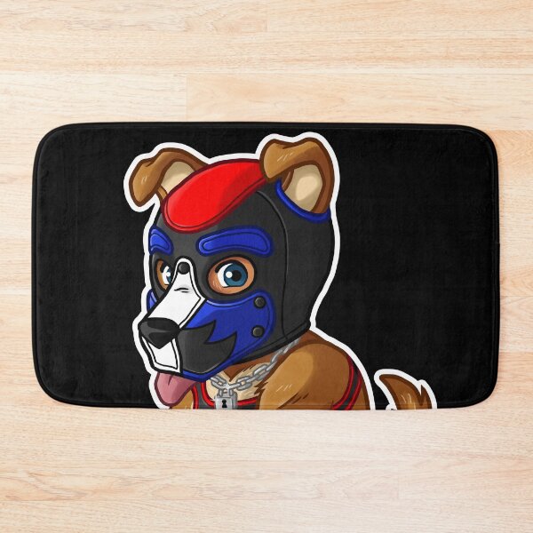 Item preview, PLAYFUL PUPPY - BLUE RED MASK - BEARZOO SERIES designed and sold by bobobear.