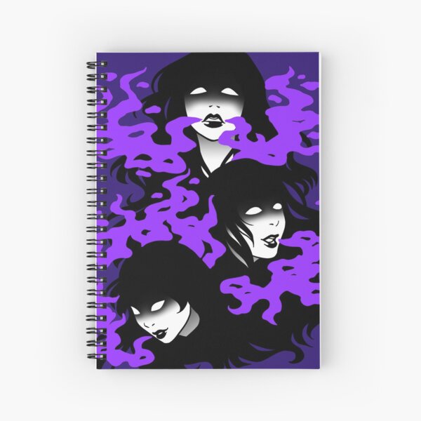 Smoke & Shadows - purple version Spiral Notebook