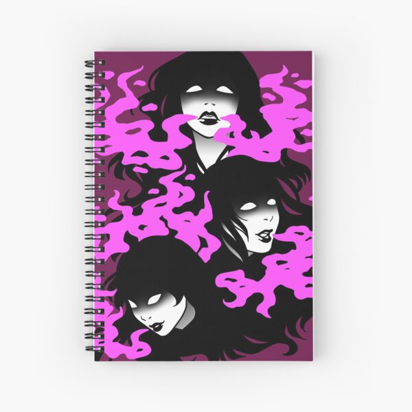 Smoke & Shadows - pink version Spiral Notebook