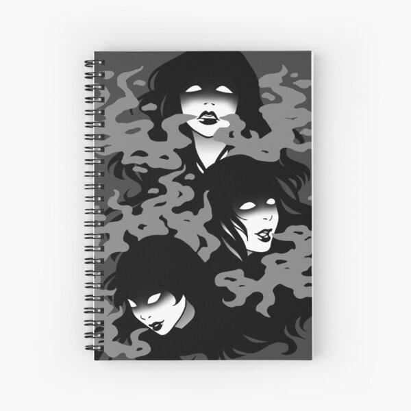 Smoke & Shadows - grey version Spiral Notebook