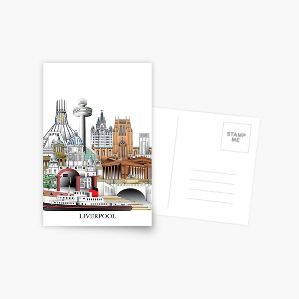 Liverpool City, UK Postcard