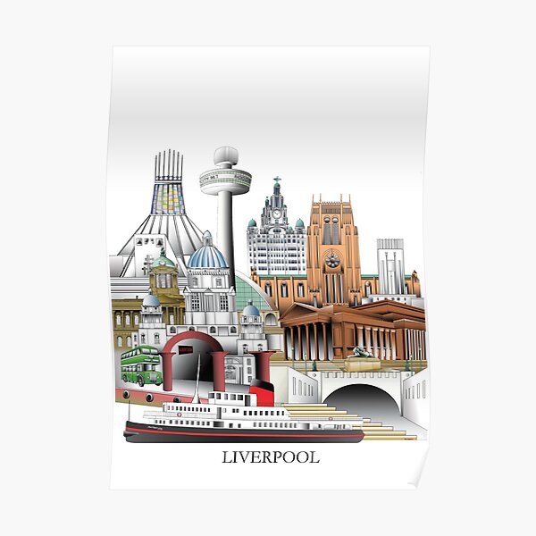 Liverpool City, UK Poster