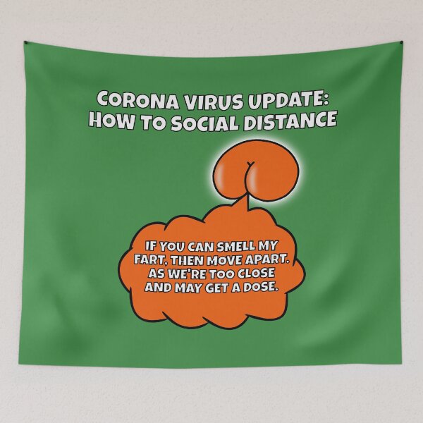 Item preview, Corona Virus - How to make sure people keep their Social Distance from you. designed and sold by asktheanus.