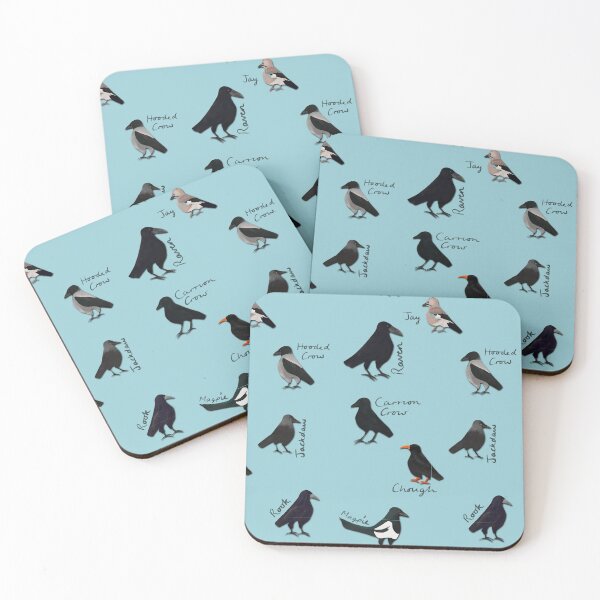 Artikelvorschau, Britisches Corvids-Muster entworfen und verkauft von Elliestrations.